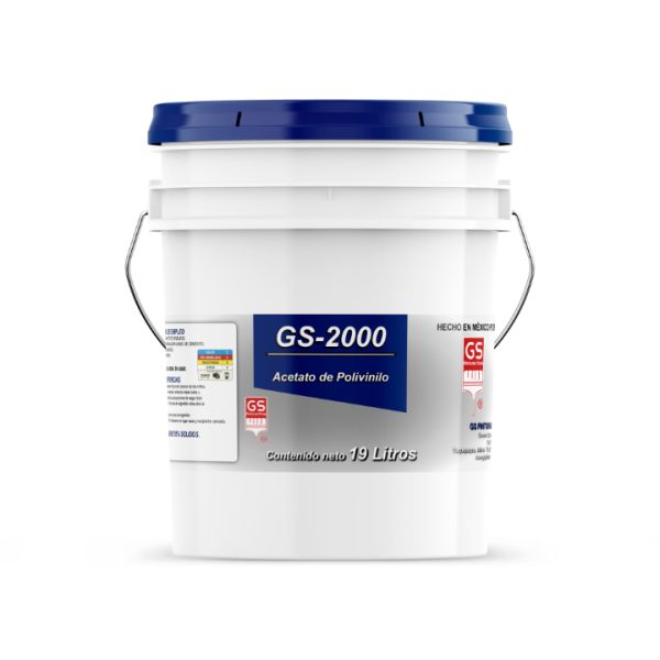 GS-2000 Acetato de Polivinilo homopolímero sellador industrial en cubeta 19 litros – GS Pinturas Finas