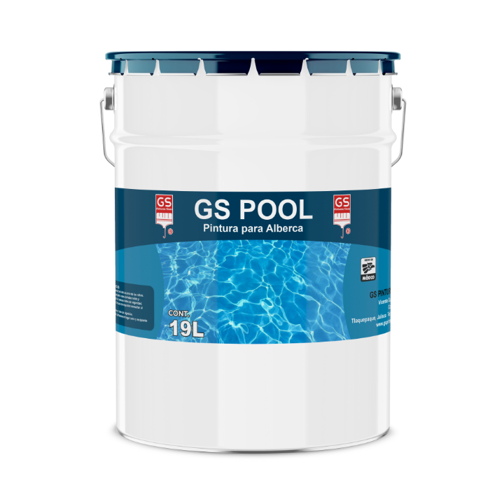 GS Pool Pintura para Alberca Resistente UV – GS Pinturas Finas GS Pool pintura para alberca impermeable resistente UV en cubeta 19 litros – GS Pinturas Finas