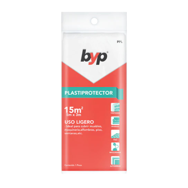 Plástico protector 15 m2 byp