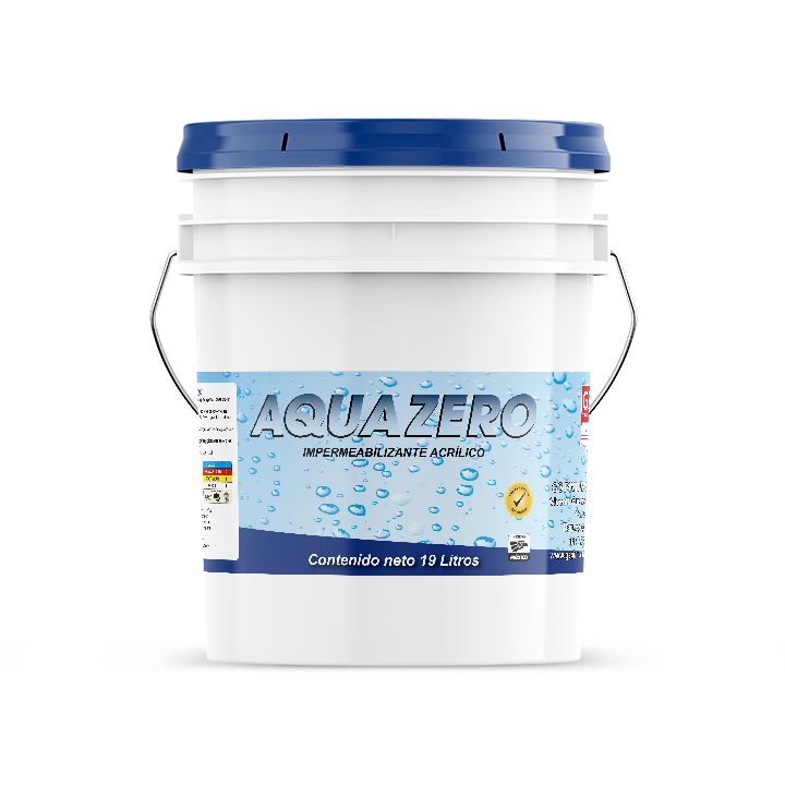 AquaZero impermeabilizante acrílico para techos en cubeta 19 litros – GS Pinturas Finas