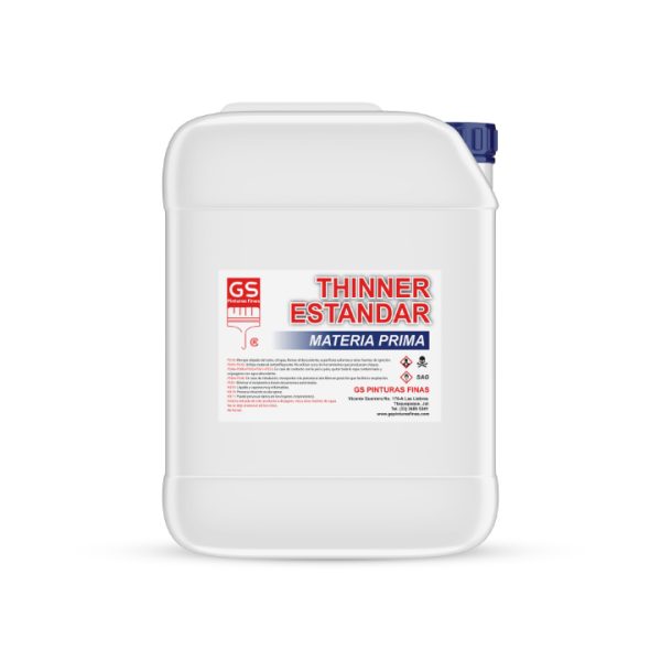 Thinner Estándar solvente diluyente multiusos en presentación 19 litros – GS Pinturas Finas
